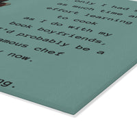 This image shows the corner of the cutting board to give an idea of the clean squared edge.
