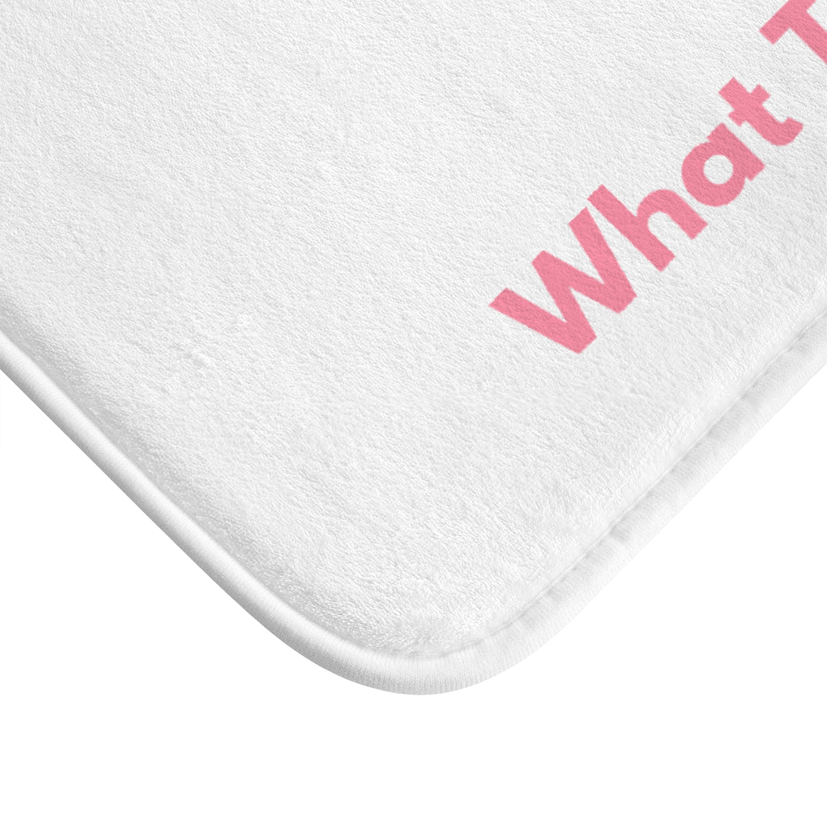 The corner of the mat is displayed to show the finished edges.

