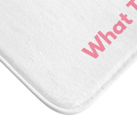 The corner of the mat is displayed to show the finished edges.

