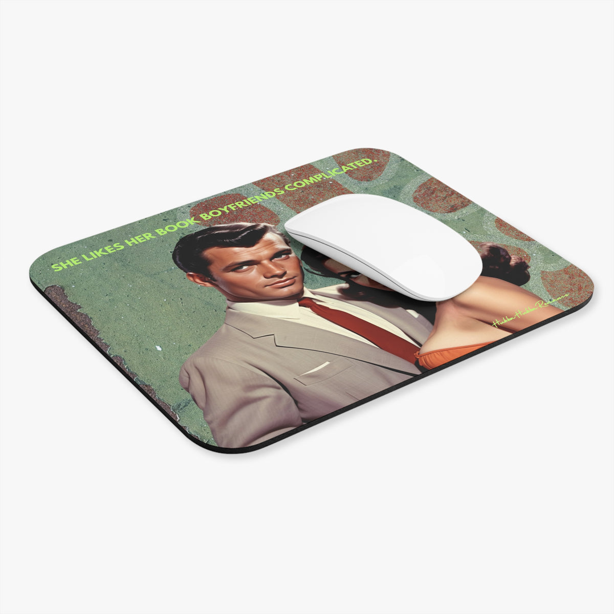 Complicated Book Boyfriends Mouse Pad – Romance Reader Gift | Free U.S. Shipping