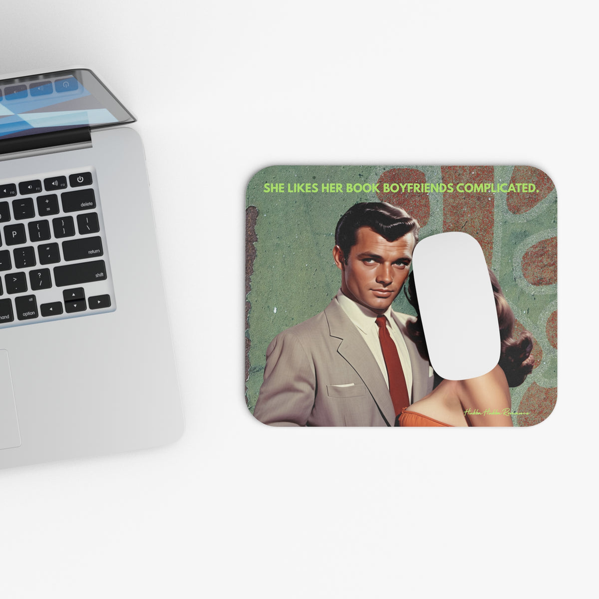 Complicated Book Boyfriends Mouse Pad – Romance Reader Gift | Free U.S. Shipping