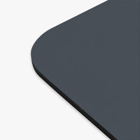 Close up of mouse pad corner.