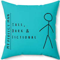 This is the other side of the pillow. Although the design is the same on both sides of the pillow, the background colors are different shades of blue that complement each other.
