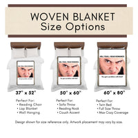 Men Who Read Romance - Funny Woven Cotton Fringe Blanket | Free U.S. Shipping