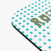 Picture showing close-up edge of mouse pad.