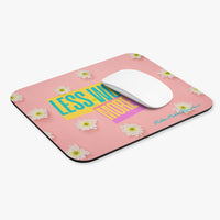 The mousepad is displayed with a computer mouse on it for reference.

