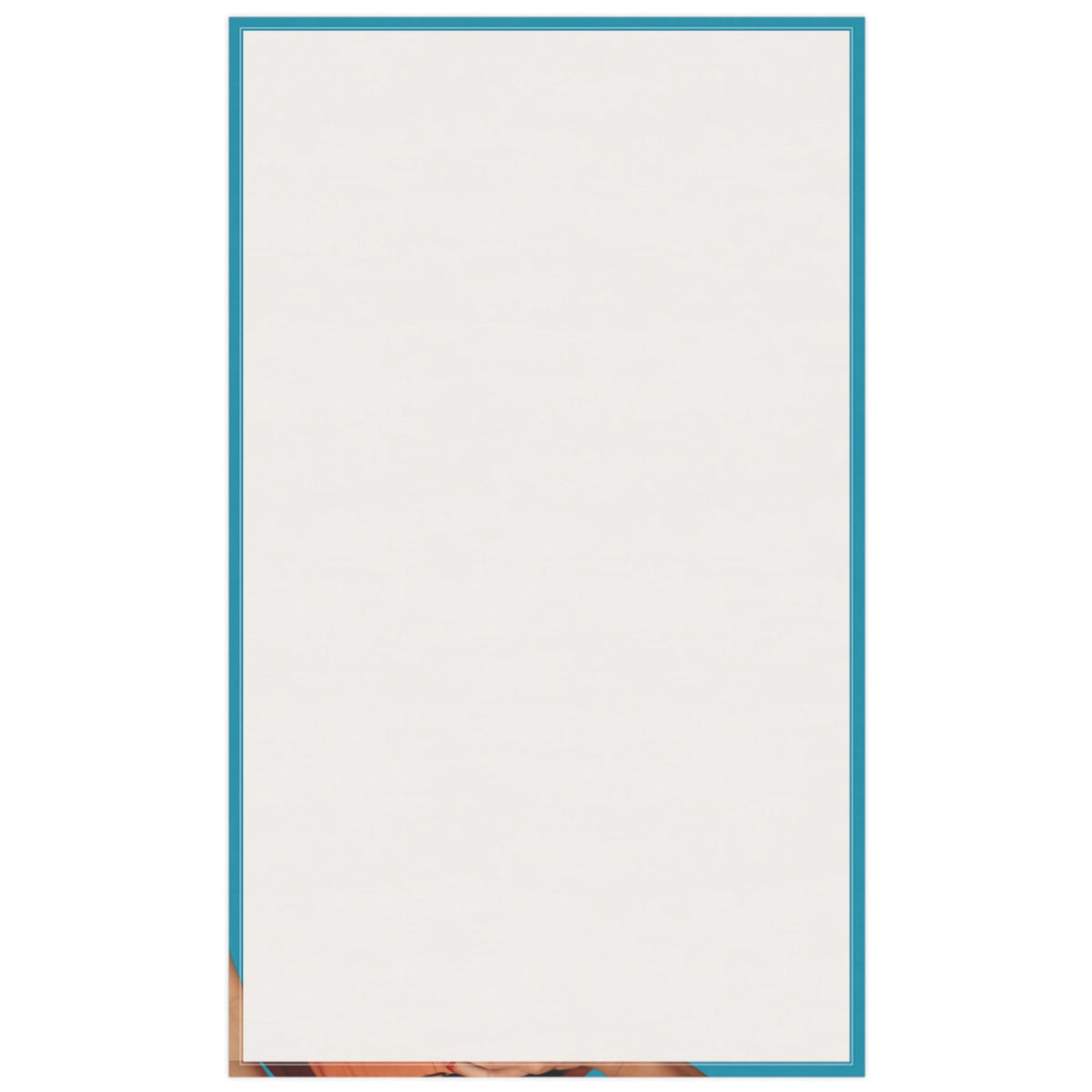 This is the plain cotton back of the kitchen towel being displayed.

