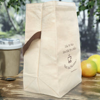 The lunch bag is displayed open to give a better idea as to size and capacity.
