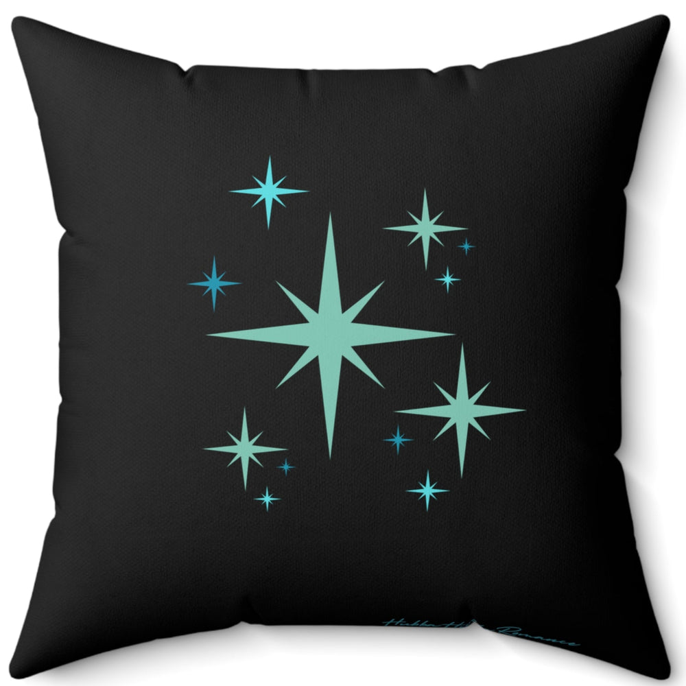 This is the back side of the pillow and features only the starbursts - no text.