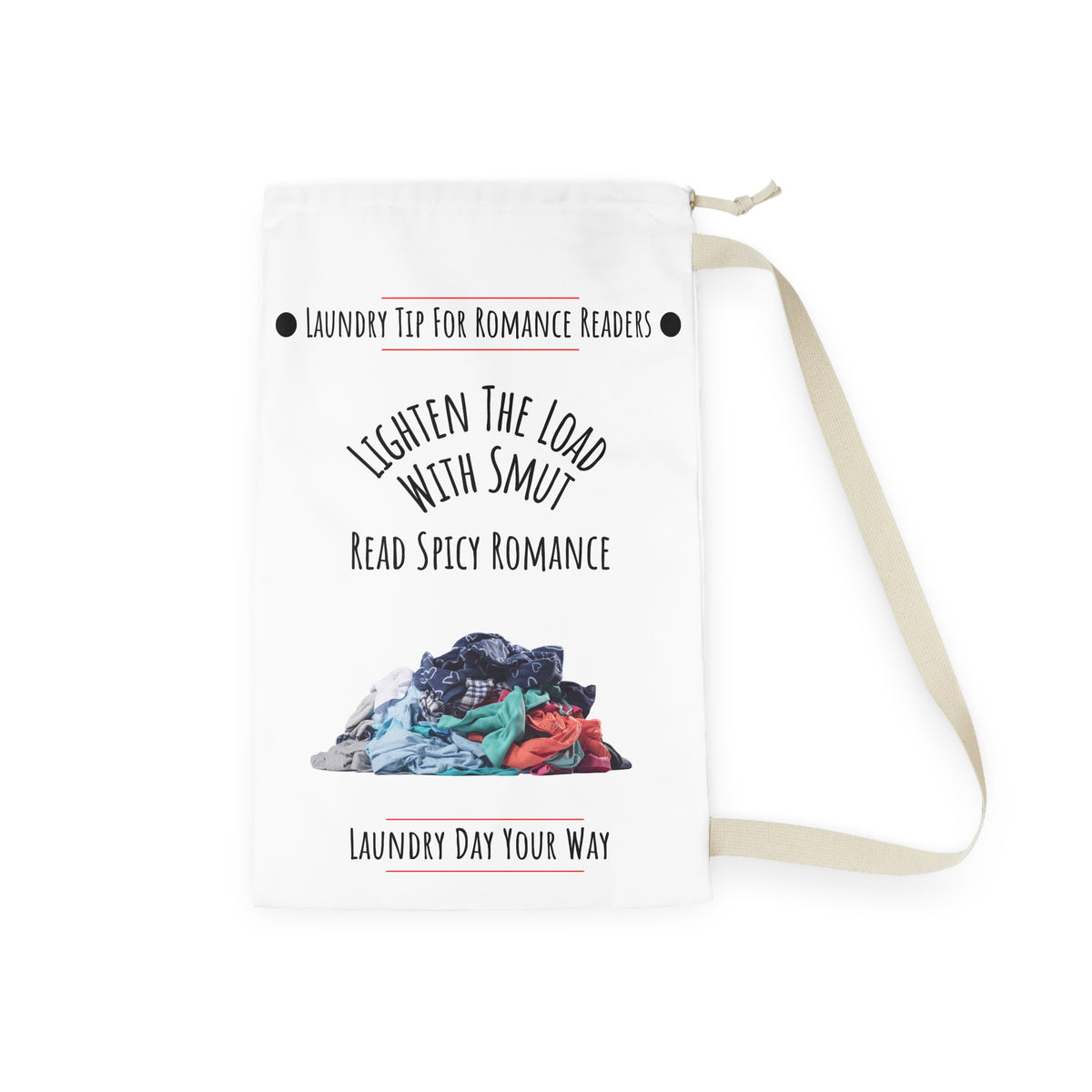 Smut, Socks, and Self-Care Saturdays – Cheeky Romance Laundry Bag (Free U.S. Shipping)