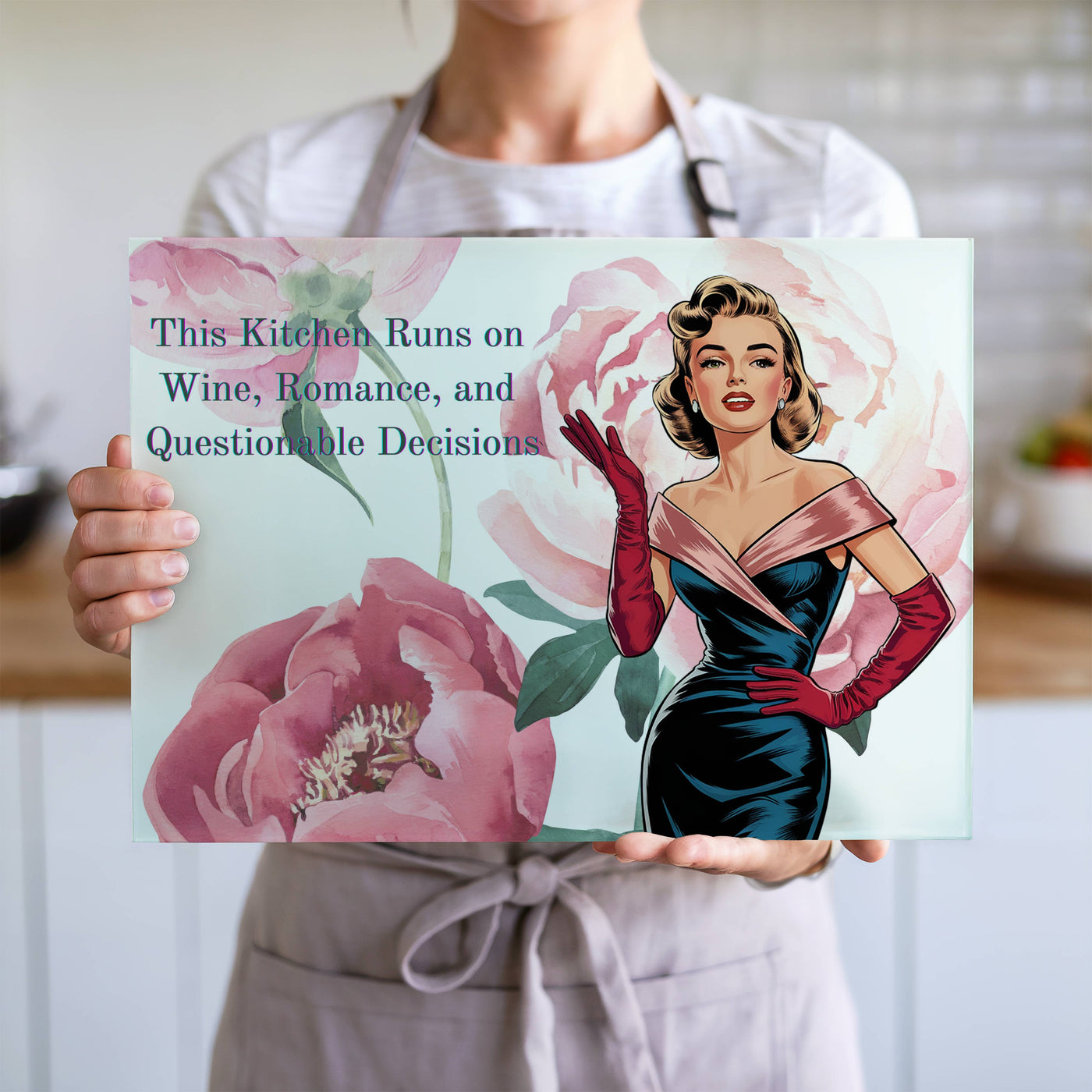 Snarky Glass Cutting Boards with a Slice of Sass