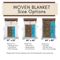 On The Prowl For Plot Twists - Cozy Woven Cotton Fringed Blanket | Free U.S. Shipping