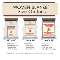 Pizza Love - Woven Cotton Fringe Blanket | Free U.S. Shipping