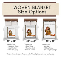 Glass Slippers and Dirty Chapters - Funny Woven Cotton Fringed Blanket | Free U.S. Shipping